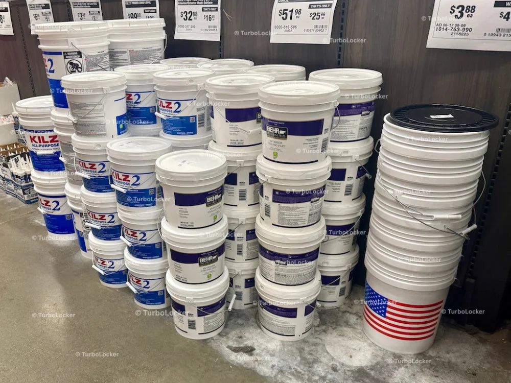 Kilz And Behr Paint Buckets