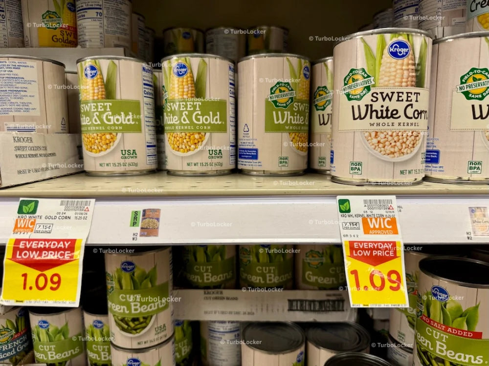 Kroger Whole Kernel Corn Cans