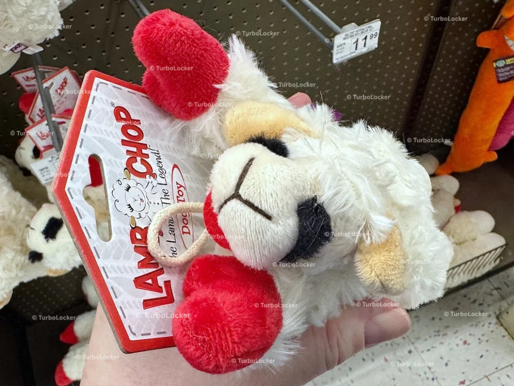 Lamb Chop Stuffed Dog Toy