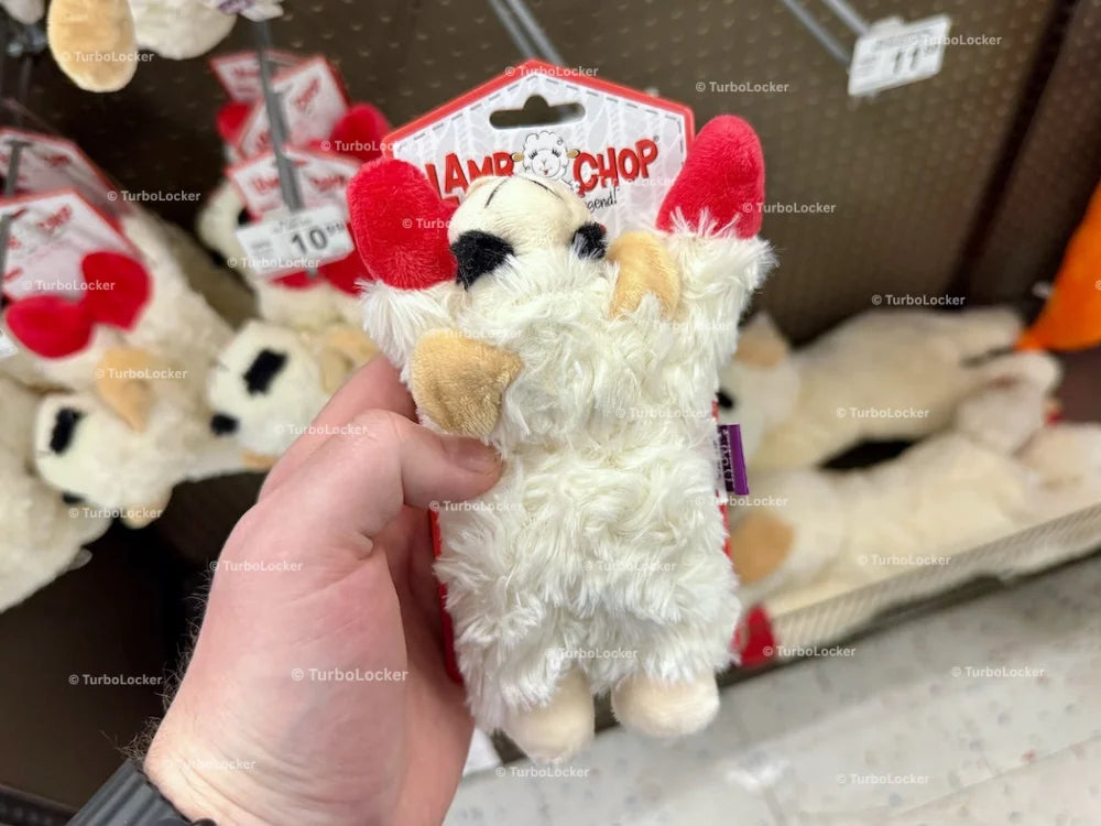Lamb Chop Stuffed Dog Toy