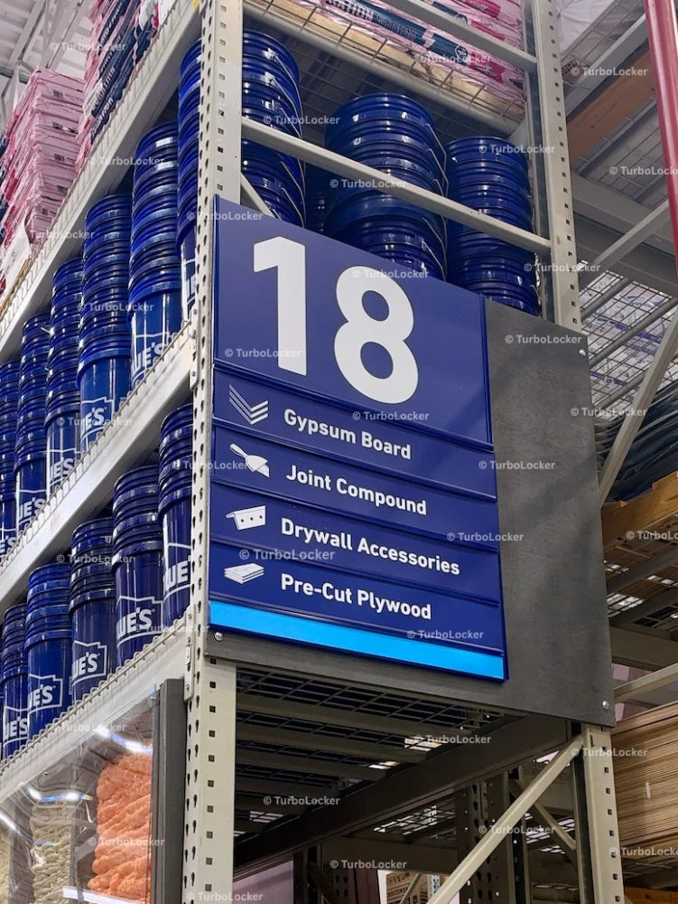 Lowes Aisle 18 Contents Sign