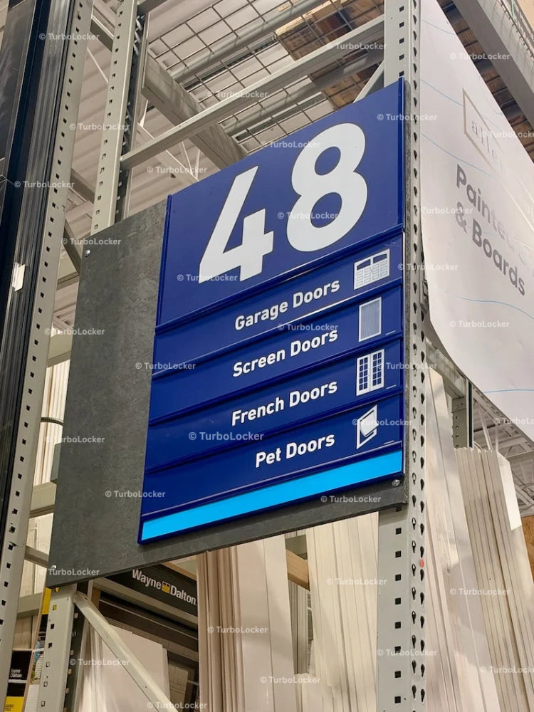 Lowes Aisle 48 Contents Sign