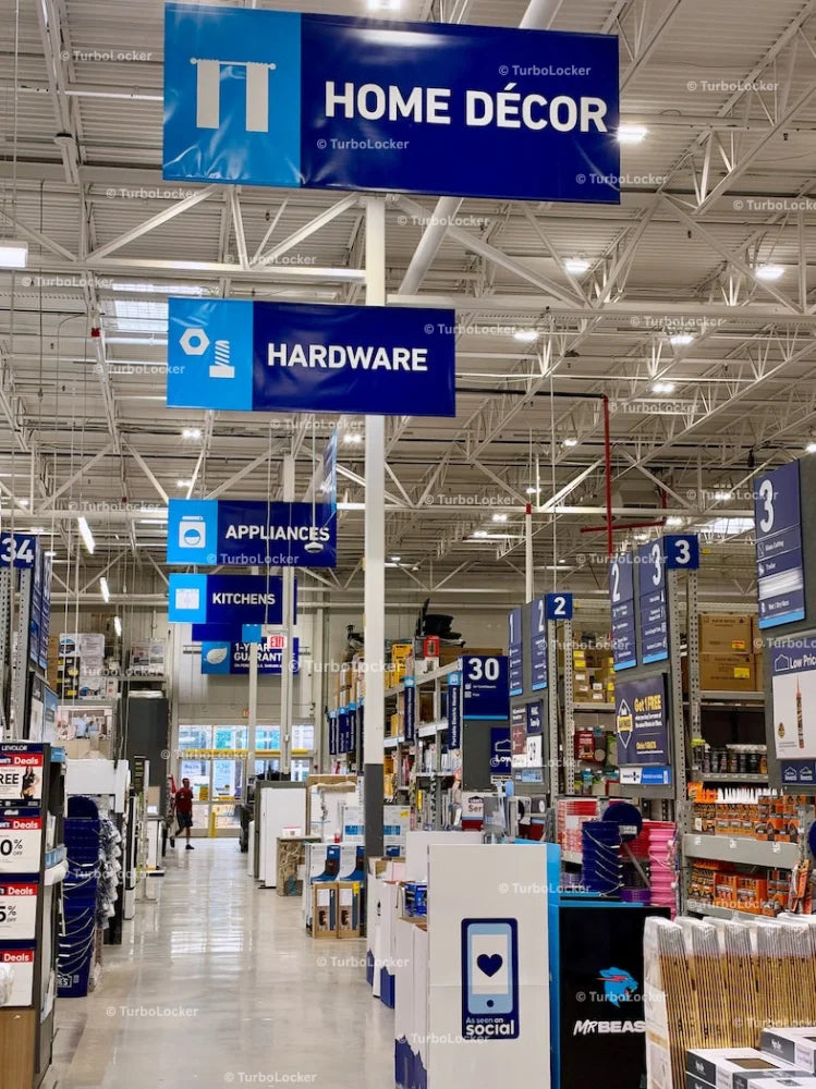 Lowes Main Aisle Signs