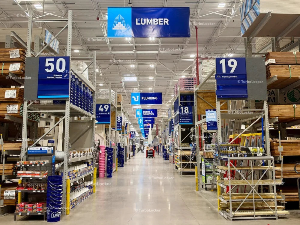 Lowes Main Aisle Signs