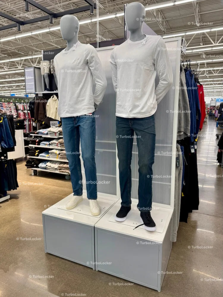 Male Mannequins On A Podium