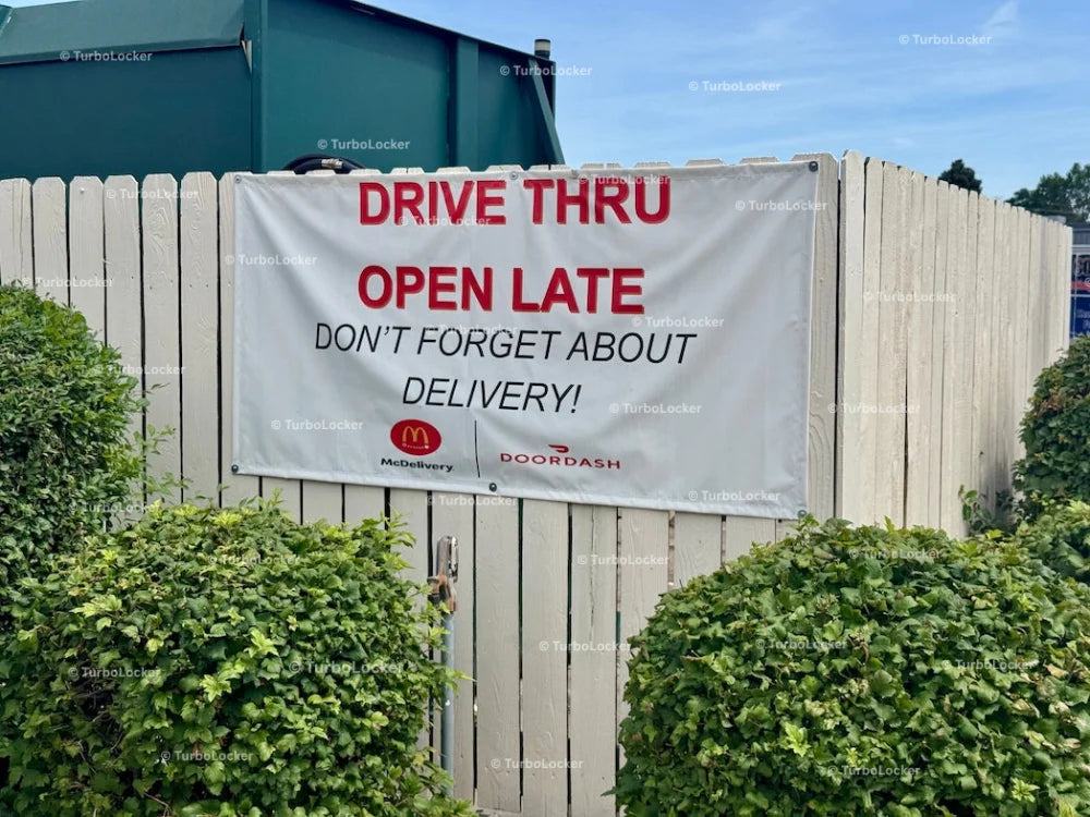 McDonald’s Drive Thru And Delivery Sign