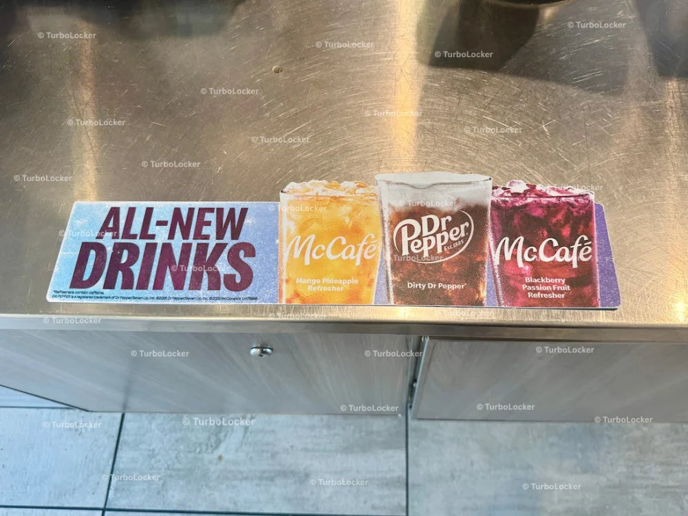 McDonald’s New Drinks Promotional Sign