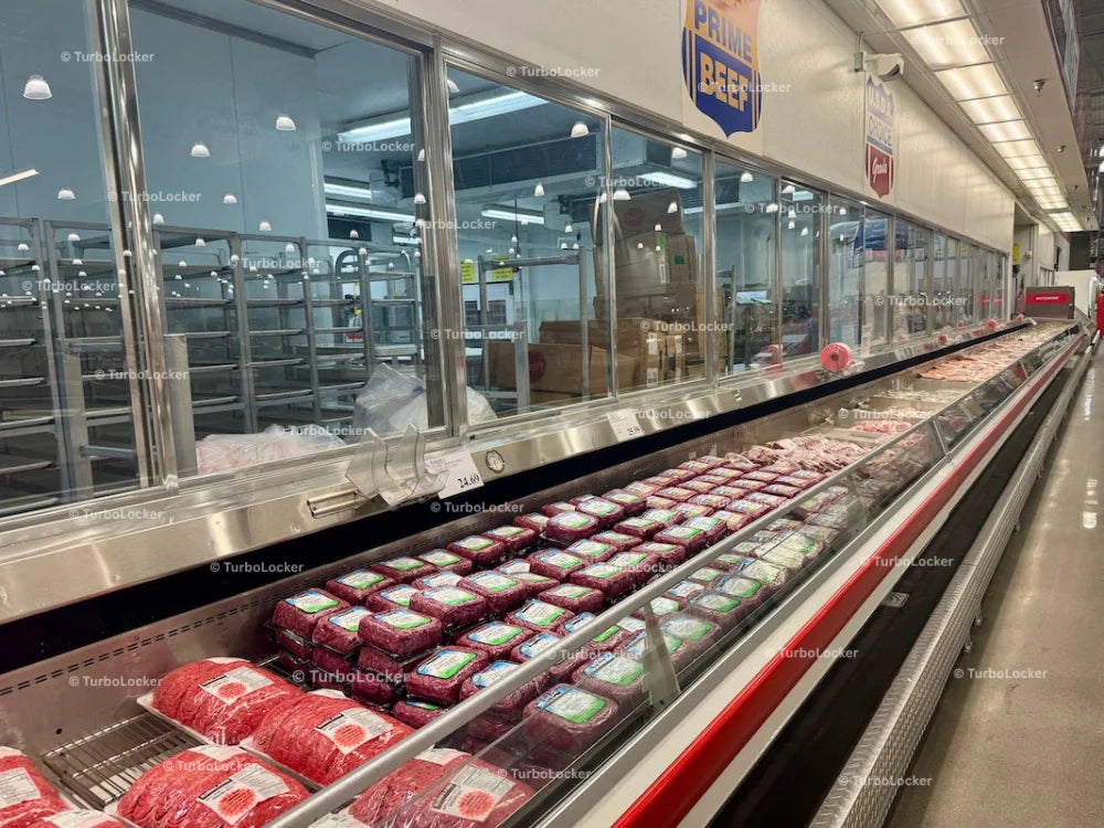Meats Refrigerator At A Warehouse Store