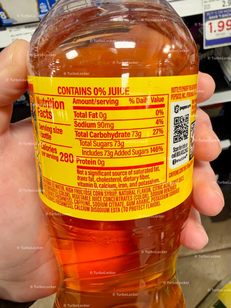 Mountain Dew Trolli Mango Pineapple Soda Nutrition Facts