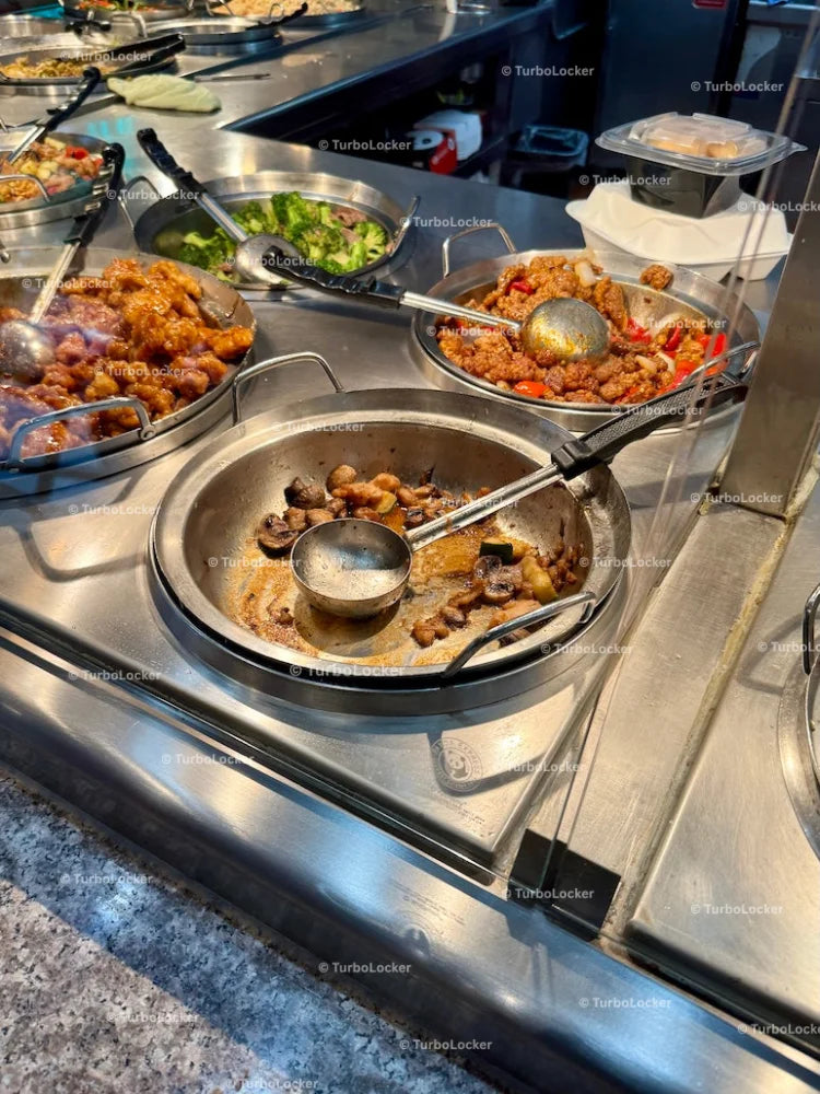 Panda Express Serving Dishes