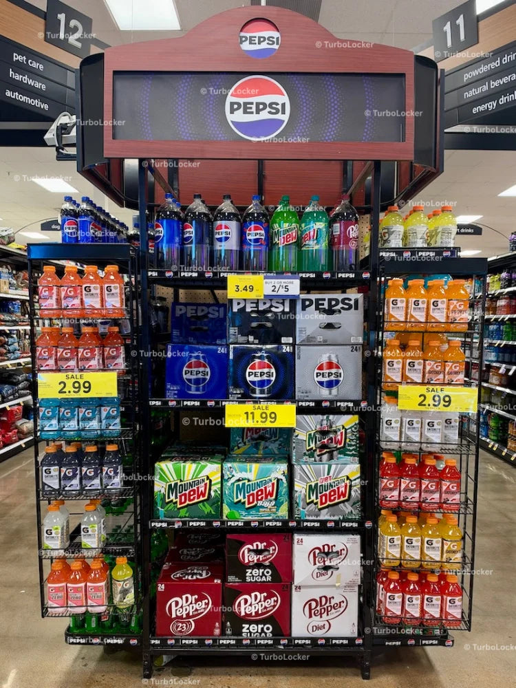 Pepsi Grocery Store End Cap
