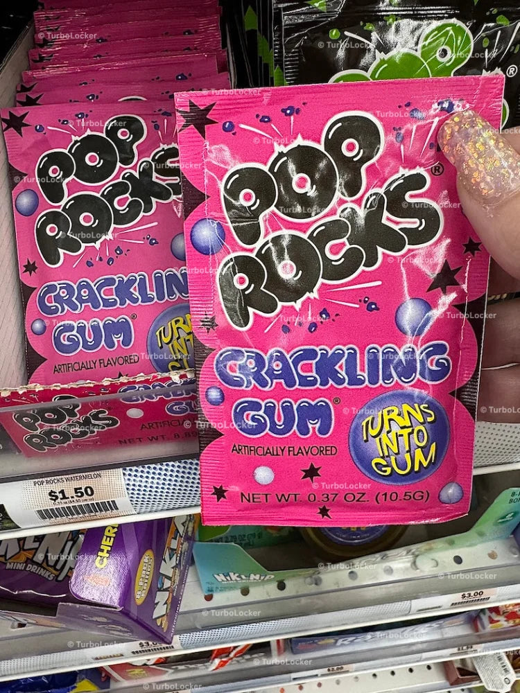 Pop Rocks Crackling Gum Packet