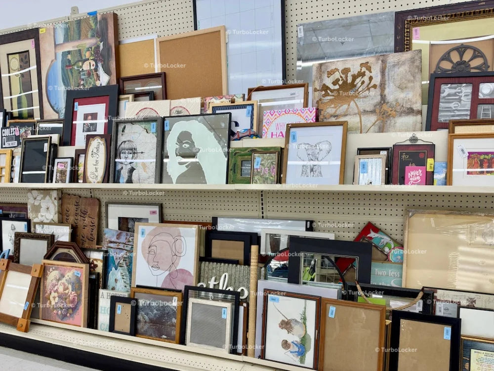 Pre-Owned Art And Picture Frames At A Thrift Store