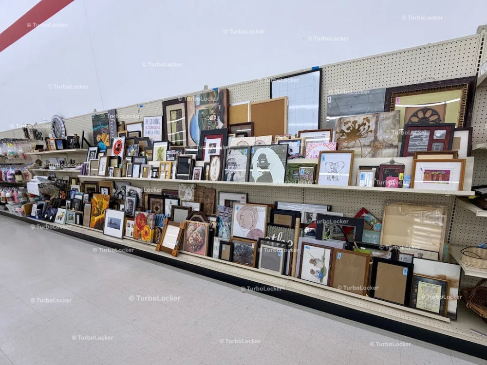 Pre-Owned Art And Picture Frames At A Thrift Store (Wide)
