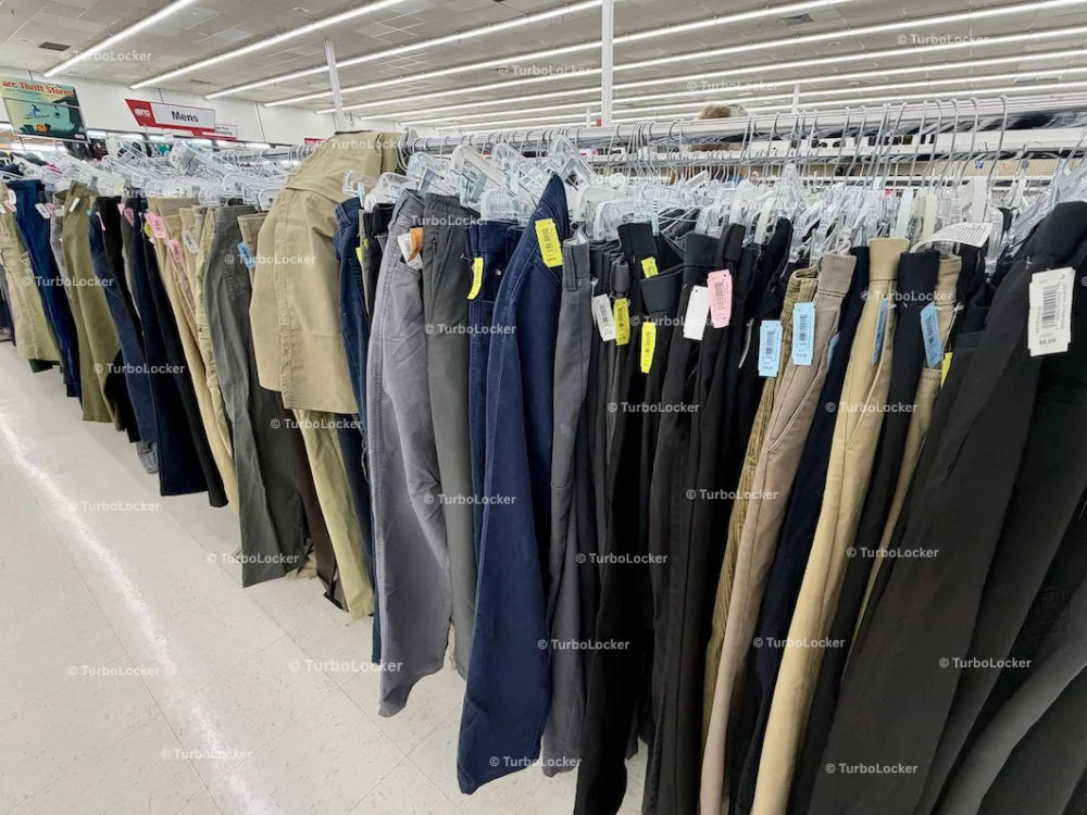 Pre-Owned Men’s Pants At A Thrift Store