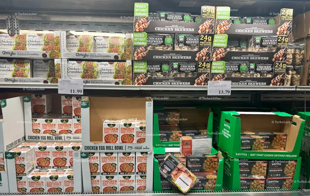 Pre-packaged Chicken Products At A Warehouse Store