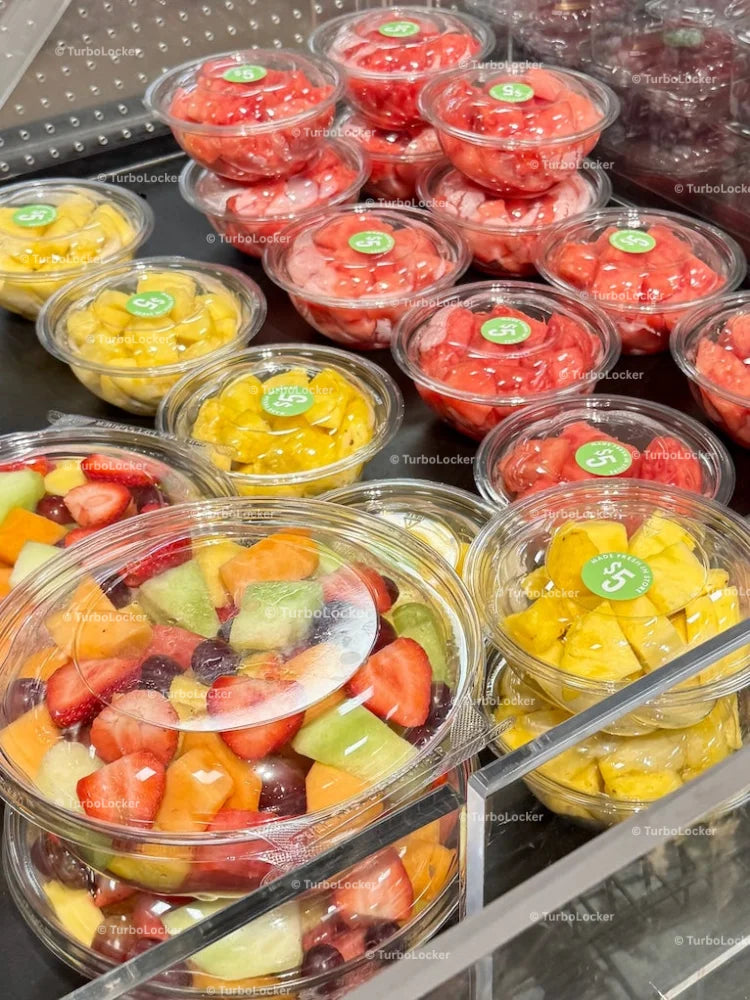 Pre-prepared Fruit Bowls For Sale At A Grocery Store