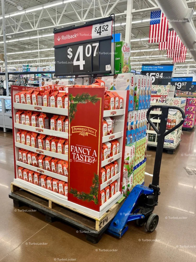 Product Island With Pepperidge Farm Cookies And Pallet Jack