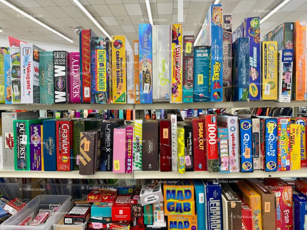 Puzzles And Games At A Thrift Store
