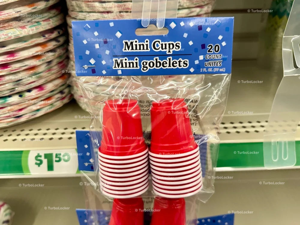 Red Mini Disposable Cups