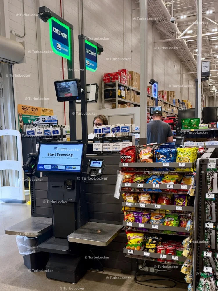 Self Checkout Stand With Impulse Buys
