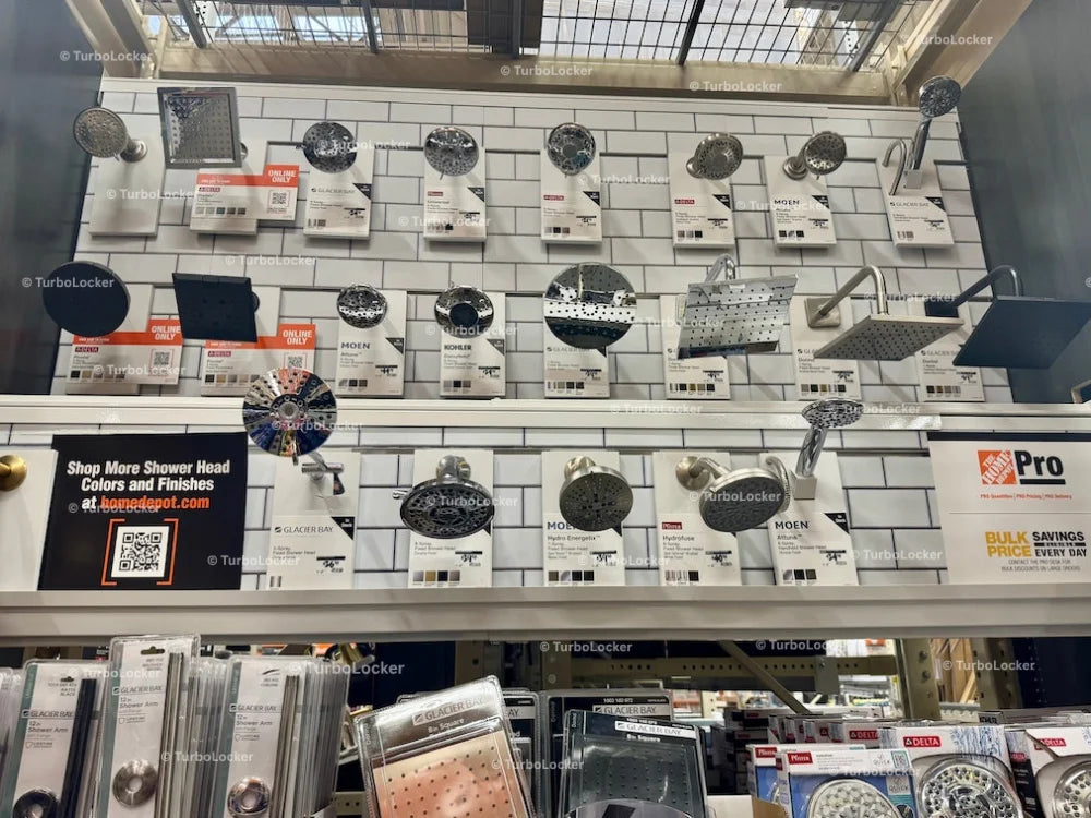 Shower Fixture Display At Home Depot