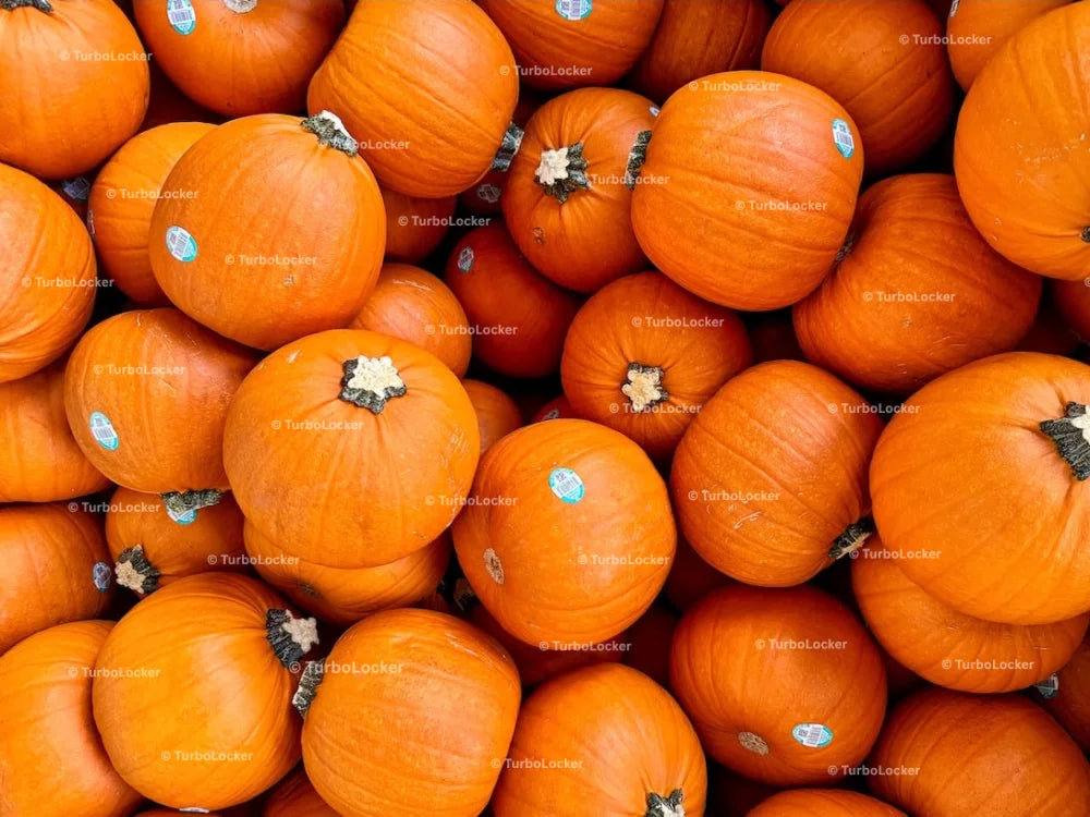 Small Pie Pumpkins (Sugar Pumpkins) In A Pallet