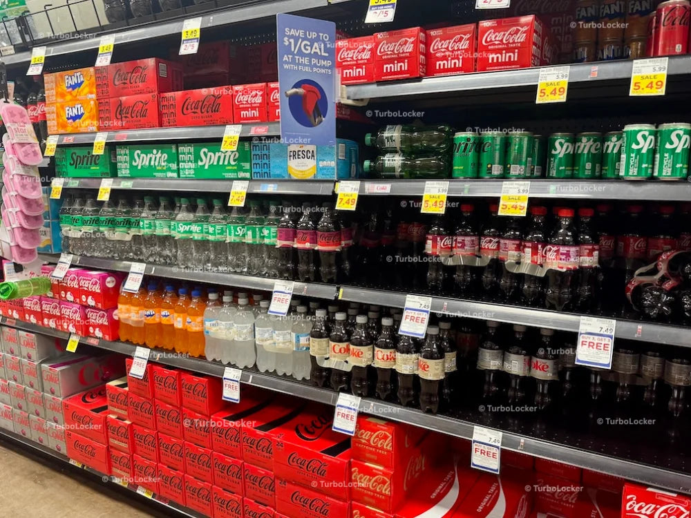 Soda Isle At A Grocery Store