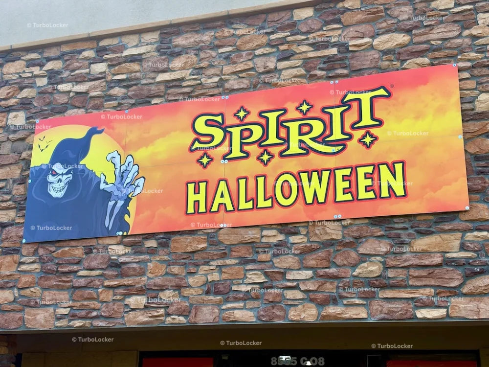 Spirit Halloween Temporary Banner