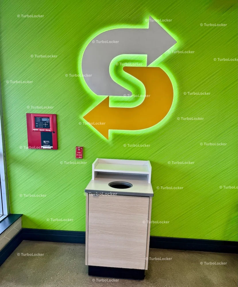 Subway Restaurant Logo Signage In Store