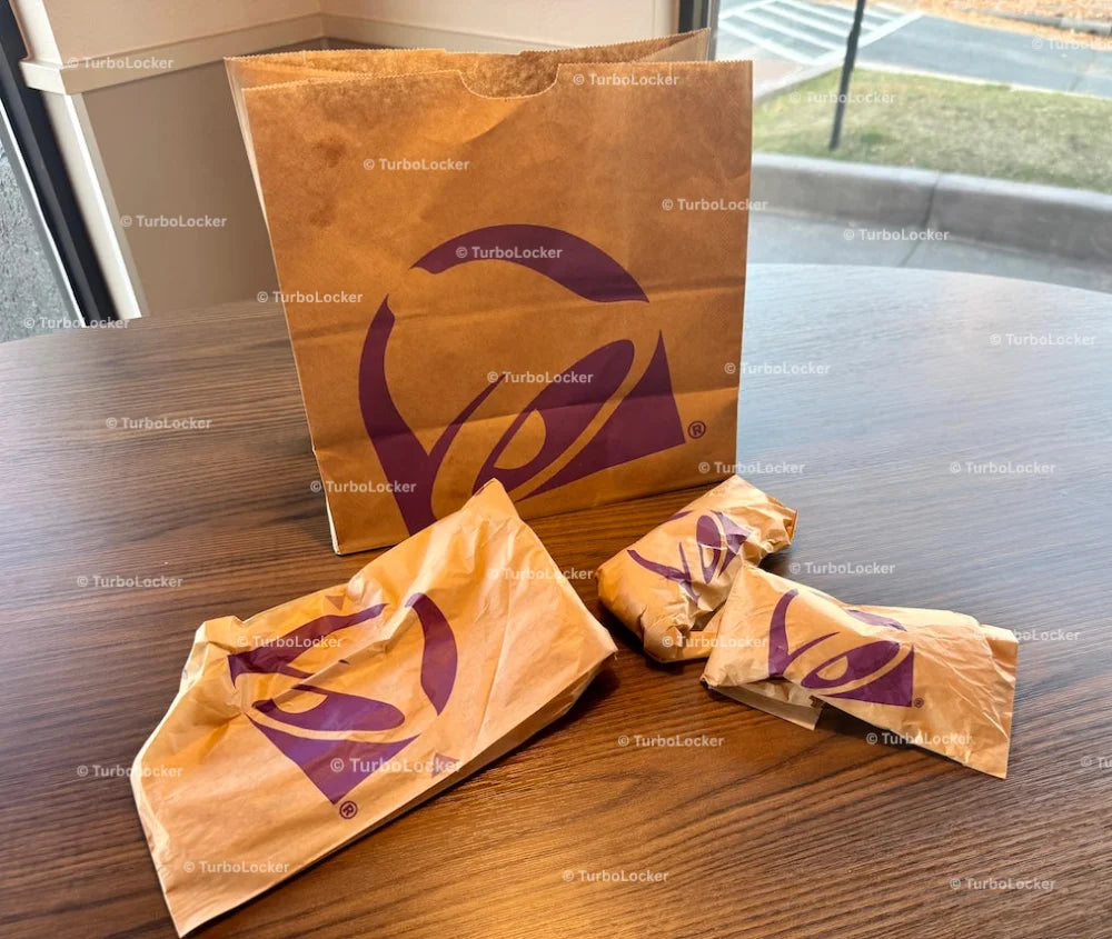 Taco Bell To Go Bag Quesadilla And Two Soft Tacos