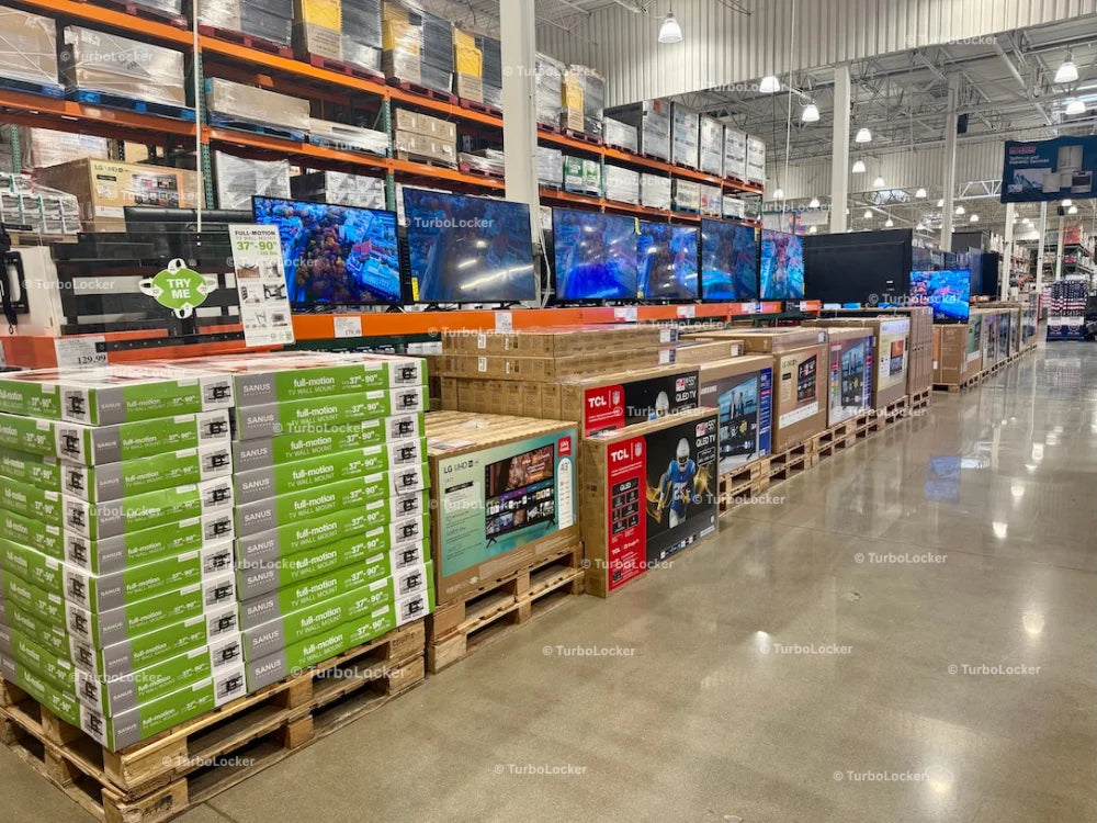 Television Area At A Costco Warehouse Store
