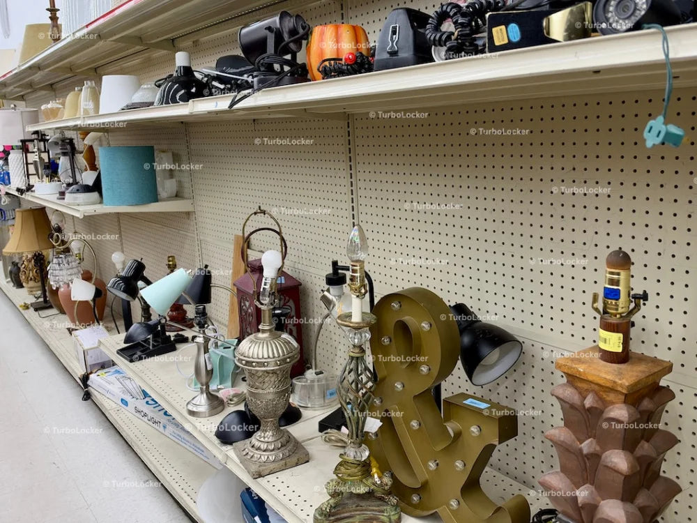 Thrift Store Lighting And Lamps Aisle