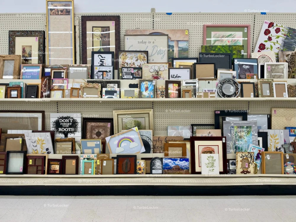 Thrift Store Photo Frames And Artwork