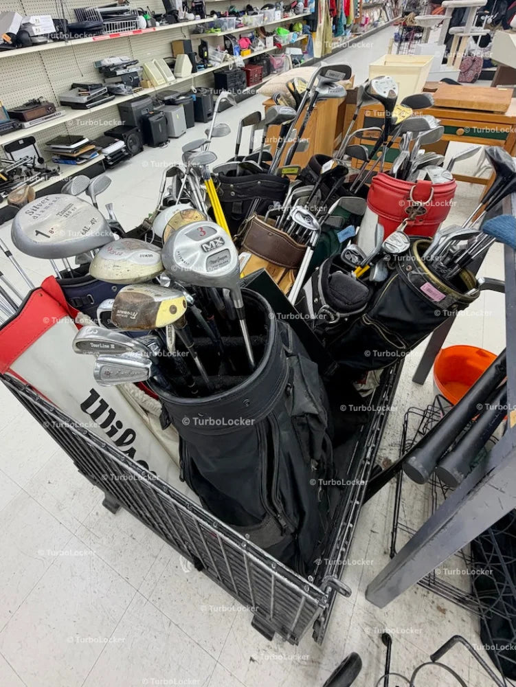 Used Golf Clubs At A Thrift Store