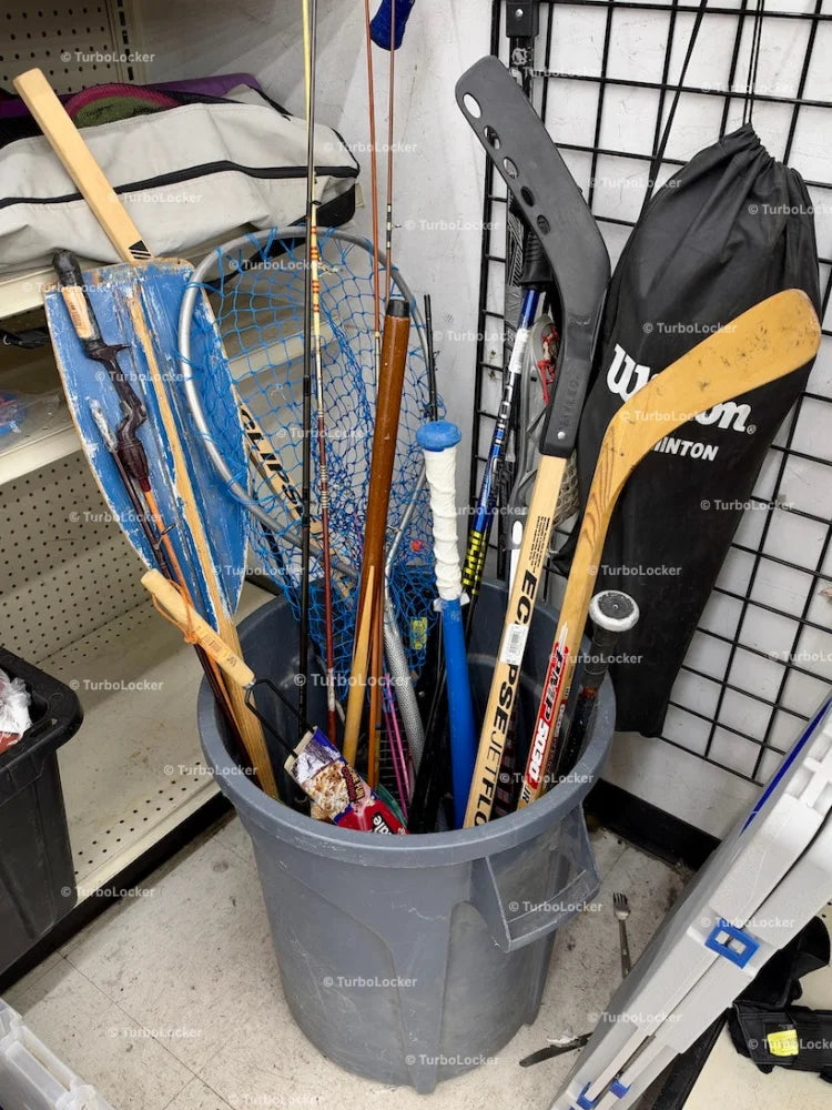 Used Sports Equipment At A Thrift Store