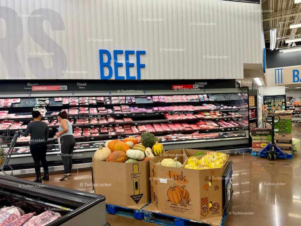 Walmart Refrigerated Beef Area