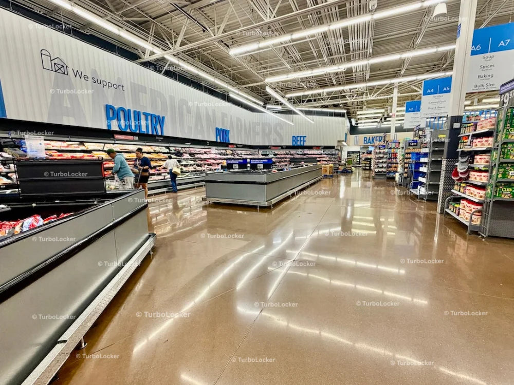 Walmart Refrigerated Meats Area