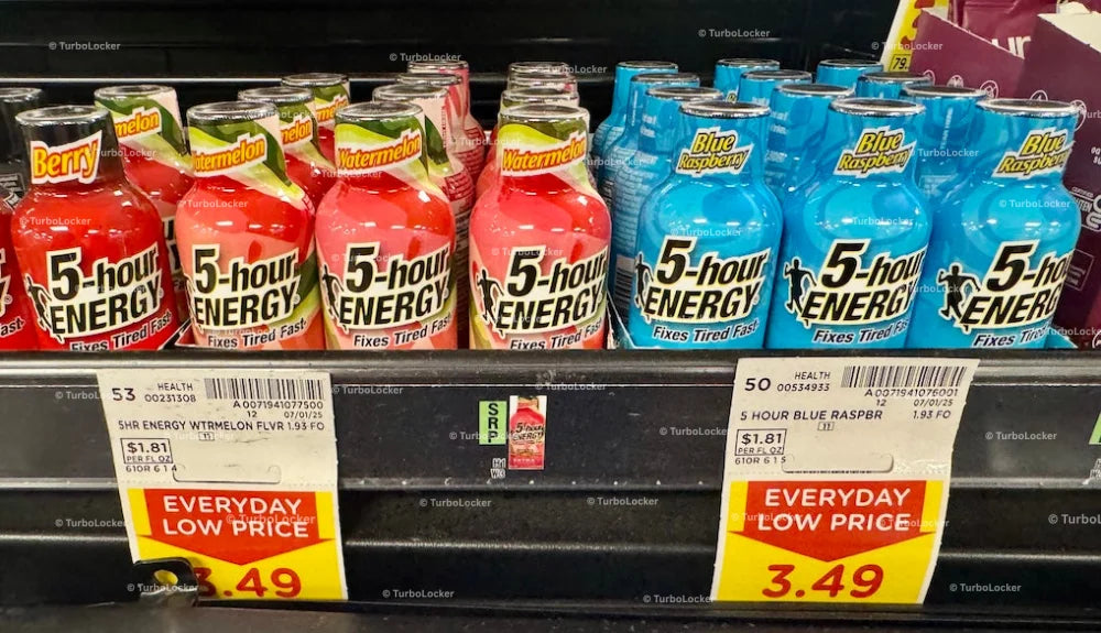Watermelon Blue Raspberry 5 Hour Energy Bottles