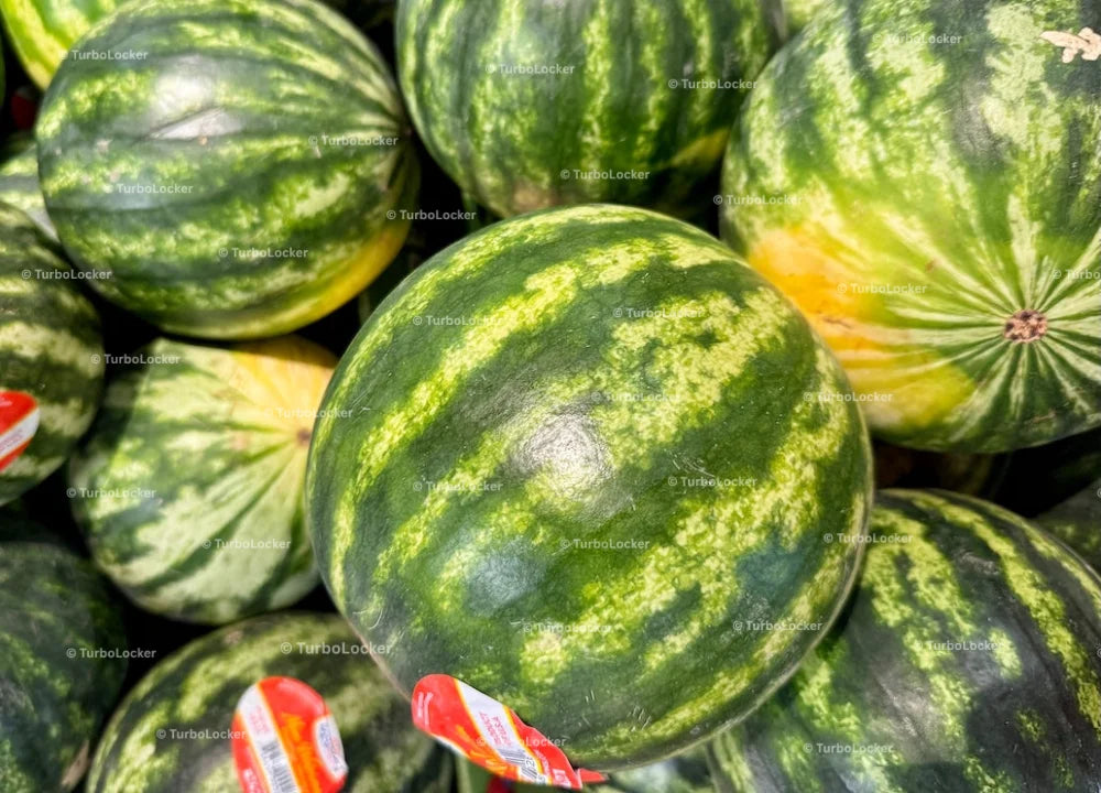 Watermelon Pallet At A Grocery Store