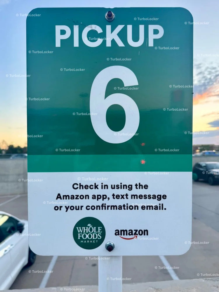 Whole Foods Amazon Pick Up Parking Sign