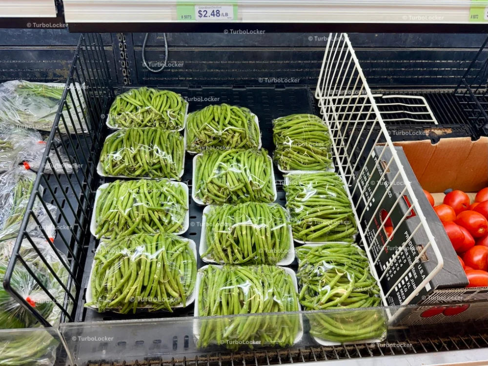 Whole Green Beans Bulk Packaged At A Vietnamese Market