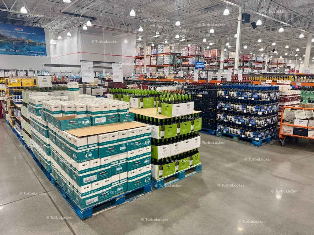 Wine Area At A Warehouse Store