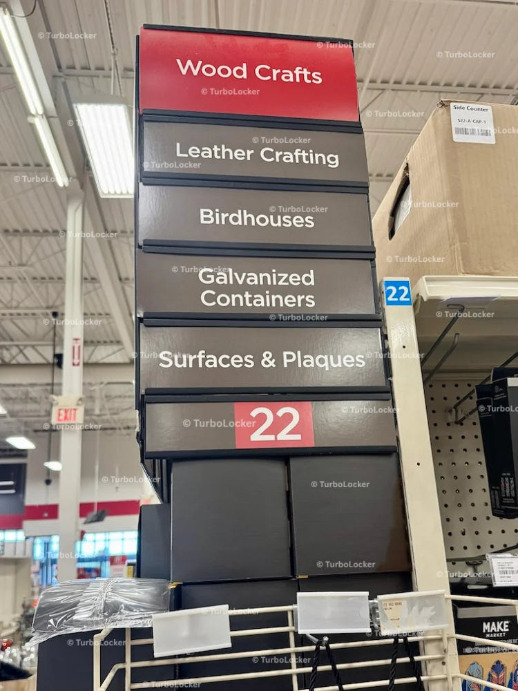 Wood Craft Aisle Description Sign At Michaels